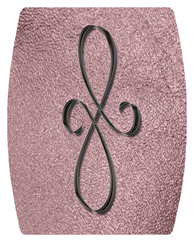 DAREC 601 BK SH OR Black Scroll Shimmer Orchid Background